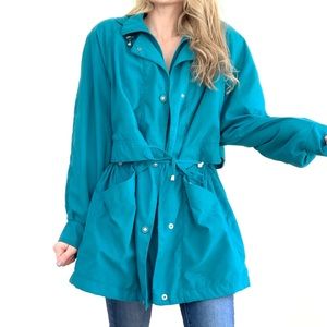 Vintage | Turquoise Blue Light Weight Jacket
